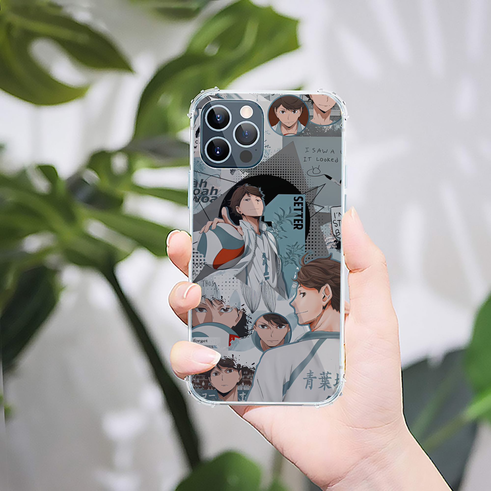 （画像用） ハイキュー!! Haikyu!! 【iPhone 12シリーズ対応】透明スマホケース（クリアソフトケース）